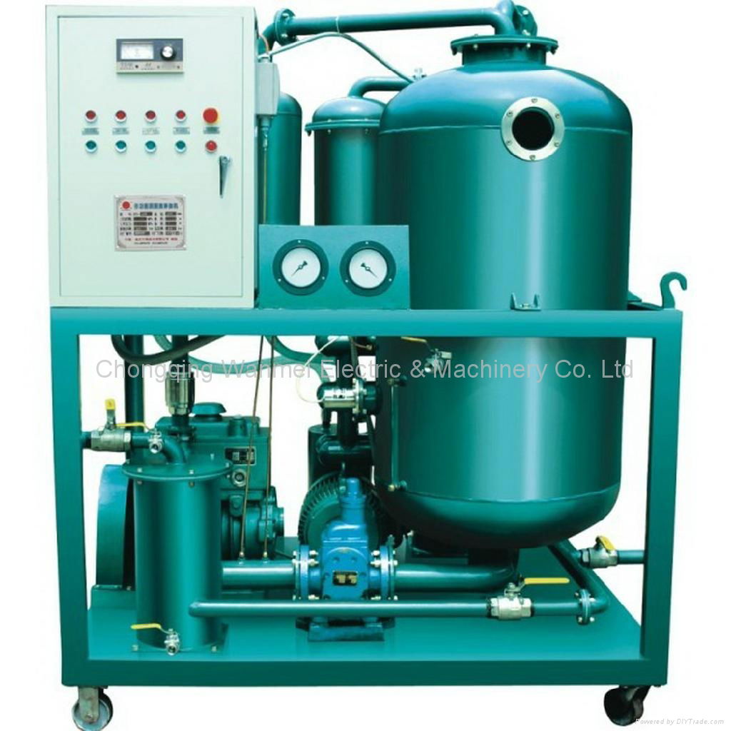 Dehydration and degassing lubricating oil purification system