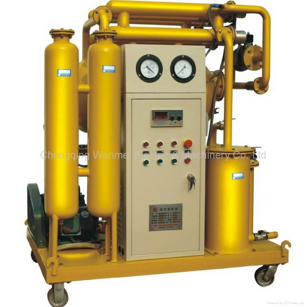 Single stage transformer oil filter