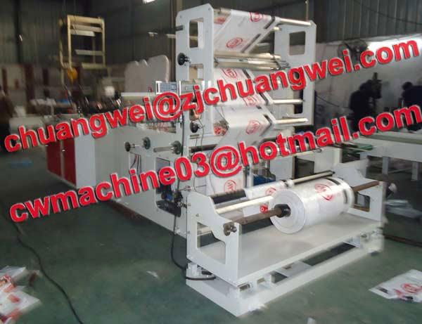 fully automatic heavy duty side seal bag making machine + chicken bag function 2