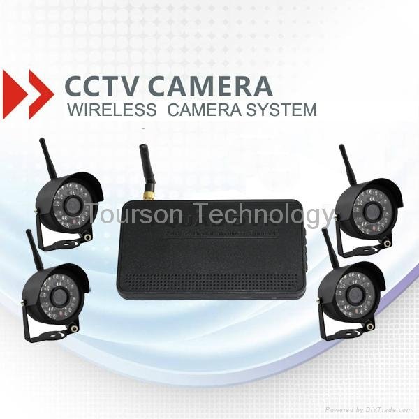 4ch digital wireless cctv camera system