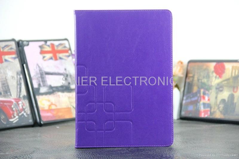 hot selling 360 degree rotate pu leather case for ipad air, for ipad 5 wholesale 2