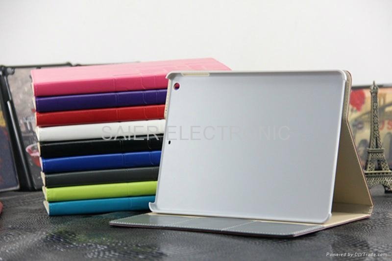 hot selling 360 degree rotate pu leather case for ipad air, for ipad 5 wholesale 3