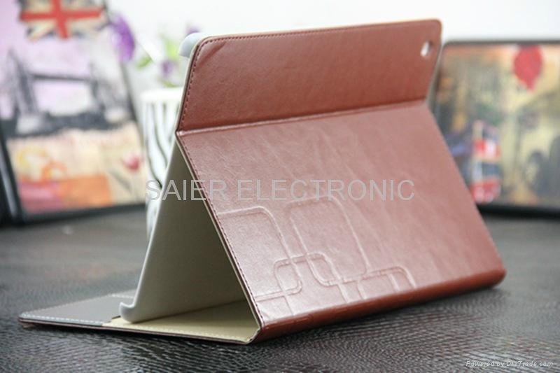 hot selling 360 degree rotate pu leather case for ipad air, for ipad 5 wholesale 4