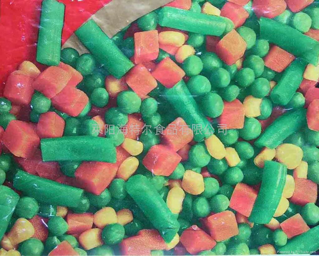 Peas, Carrots, Sweet Corn, Green Beans