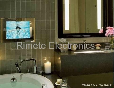 19 inch waterproof bathroom Mirror TV  5