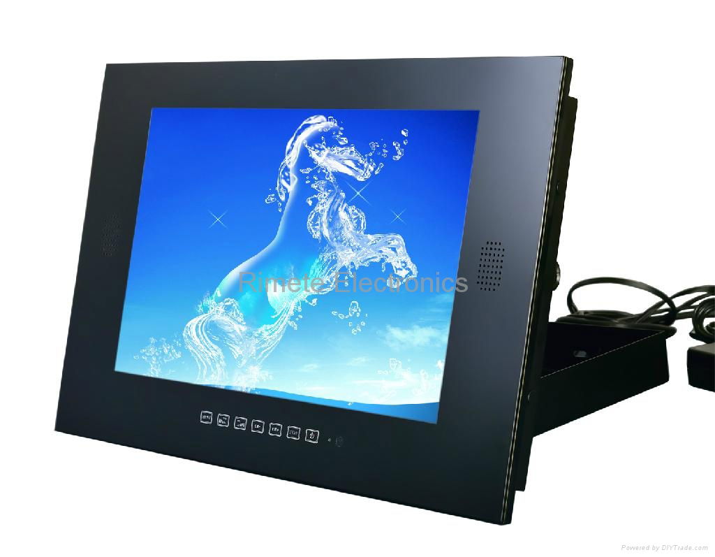 19'' bathroom waterproof  Digital TV Black White color  3