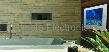 19'' bathroom waterproof  Digital TV Black White color  5