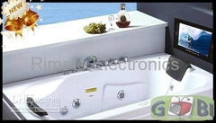 15.6 inch Bathroom TV with Black White silver color