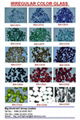 Irregular Color Glass Beads 1