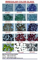Irregular Color Glass Beads