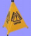 4-Facet Caution Sign
