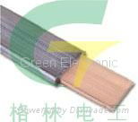 Lead clad copper/steel wire