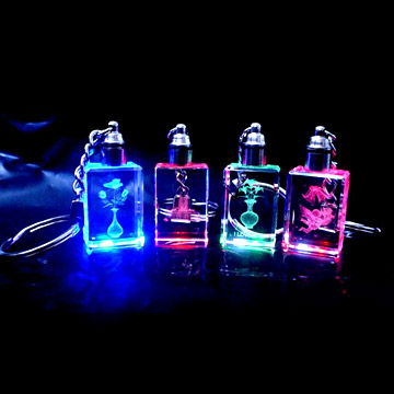 LED Crystal Keychain