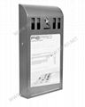 Outdoor Cigarette Bin with Advertising Windows - A4 size - 