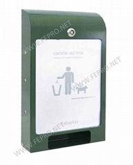 Dog Bag Dispenser with Advertising Windows 