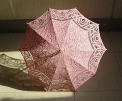 18" battenburg lace parasol