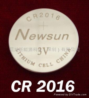CR2016（Newsun品牌）锂锰扣式电池