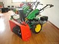 Italian walk-behind tractor with snow thrower 1