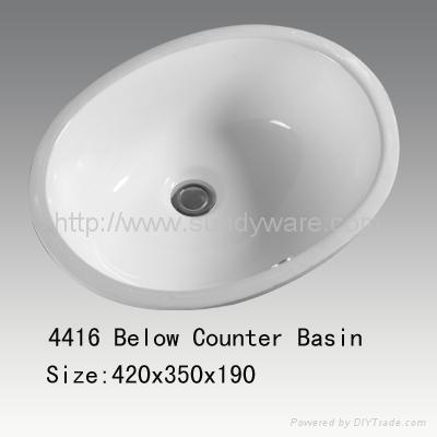 16"under counter basin