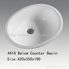 16"under counter basin