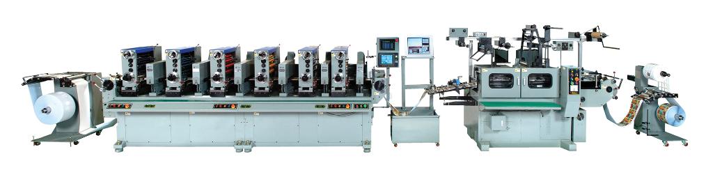 Rotary label printing machine