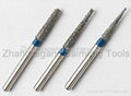 Diamond dental burs and carbide burs