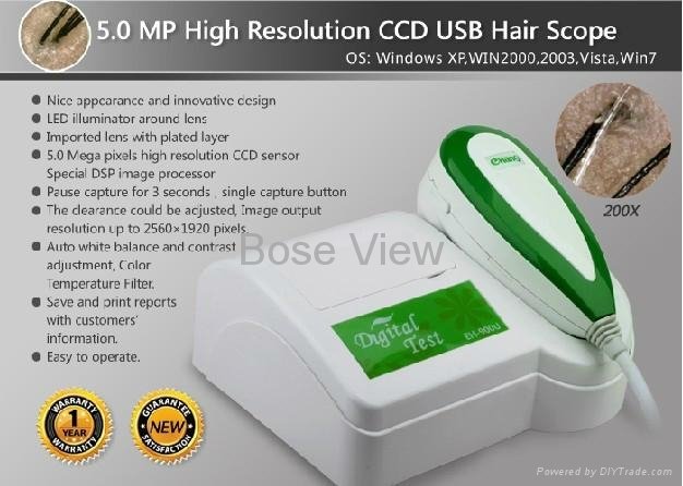 NEW 5.0 MP High Resolution CCD USB Hair Scope(900U)