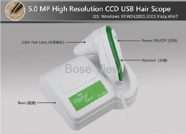 NEW 5.0 MP High Resolution CCD USB Hair Scope(900U) 2