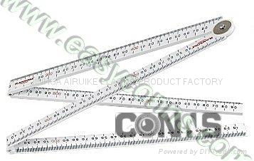 Plastic and wooden Folding Ruler 3