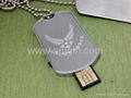 Metal Dog Tag Flash Drive  1