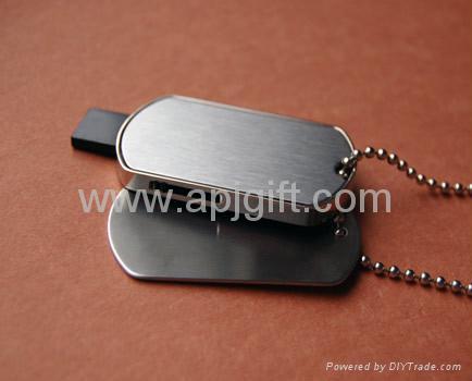 Metal Dog Tag Flash Drive  3