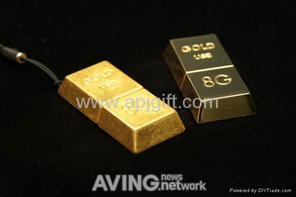 Mini Gold Bars shape USB Flash Driver 5