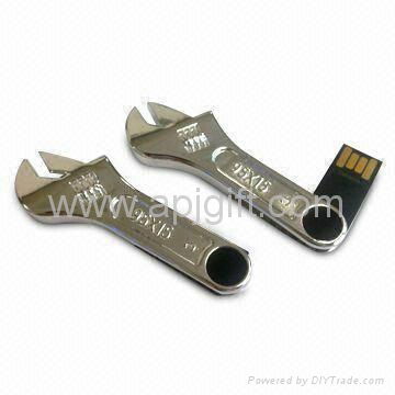 Wrench Shaped USB Flash Stick with LOGO 3