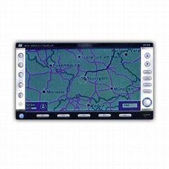 2 din All In One Car DVD video built in GPS Navigation