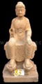 Elegant Seated Buddha Statue Carved With