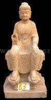 Elegant Seated Buddha Statue Carved With Stone(sca046)