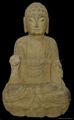 Elegant Seated Buddha Statue Carved With