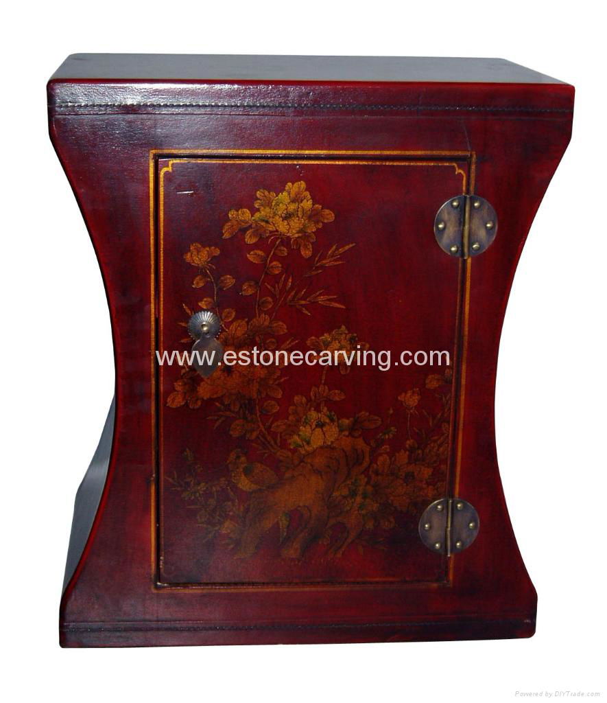 Tibetan Leather Solid Wood Cabinet