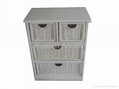 Standard 2-Plus-2 Drawer Wicker Chest