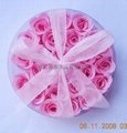 25朵玫瑰皂花入圓形盒