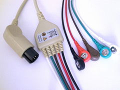 5-lead one piece monitor cable