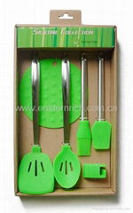 silicone kitchen utensile set