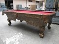 hand carve pool table 3