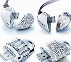 Heart shape Flash drive,metal USB flash drive