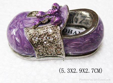 shoes jewelery box,trinket box,craft,gift 2