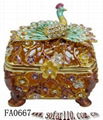 Peacock jewelery box,jewelery case,trinket box 2