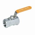 Inside screw ball valve