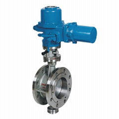 Flanged metal-seal butterfly valve