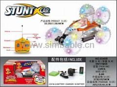 RC stunt car with twinkle tyre and music
