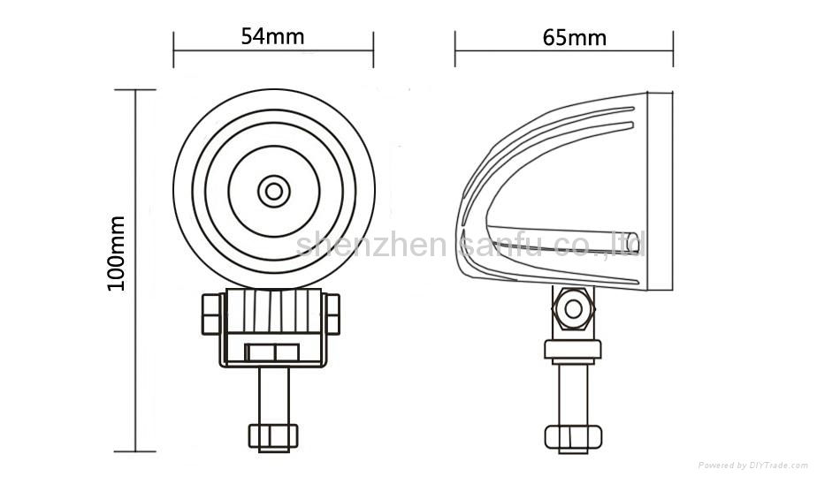 LED truck work light LED8102 work lamp 3